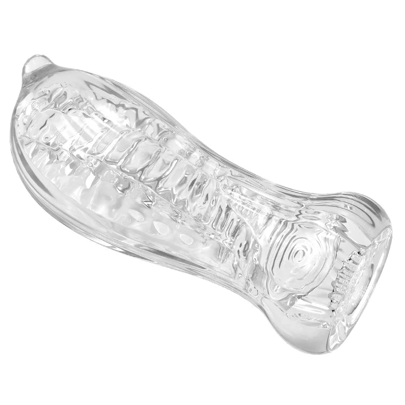 Men's Soft TPE Pocket Stroker – Transparent Vacuum Suction Cup Pocket Stroker SWANS