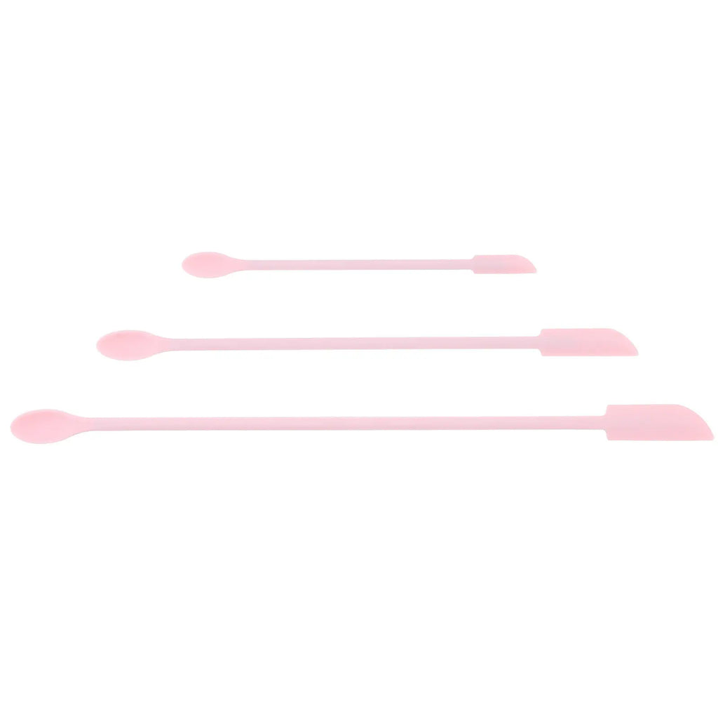 3-Pack Silicone Spatula Set – Cosmetic Scraper for Lotion & Cream Cosmetic Spatula Set SWANS