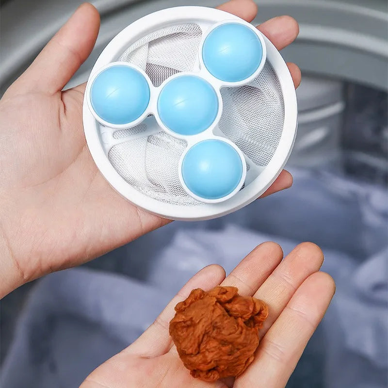 SWANS Washing Machine Lint Filter Bag & Laundry Cleaning Ball Laundry Lint Filter SWANS
