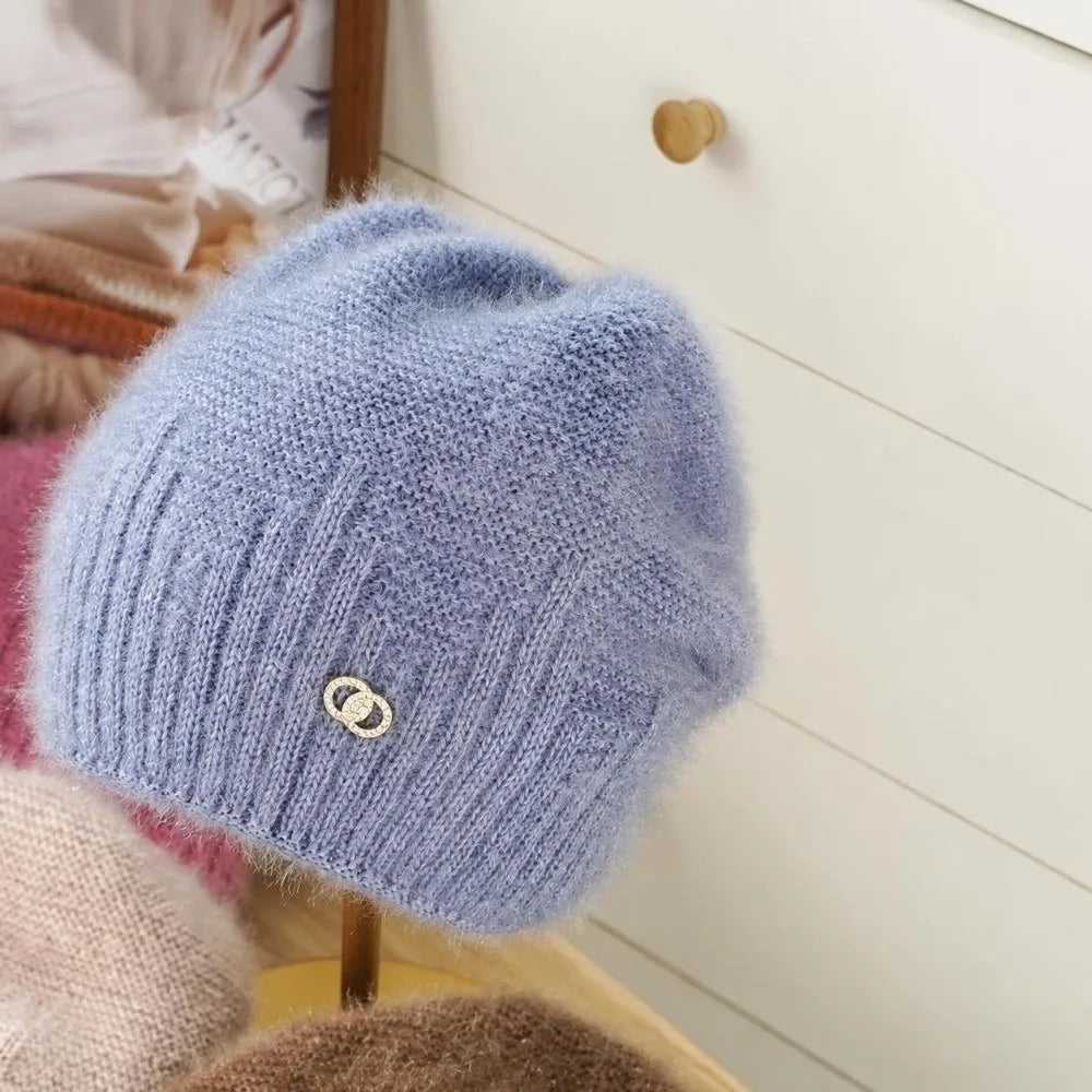 SWANS Soft Knitted Beanie Hat – Unisex Winter Ear Warmer Knitted Beanie Hat SWANS Grey