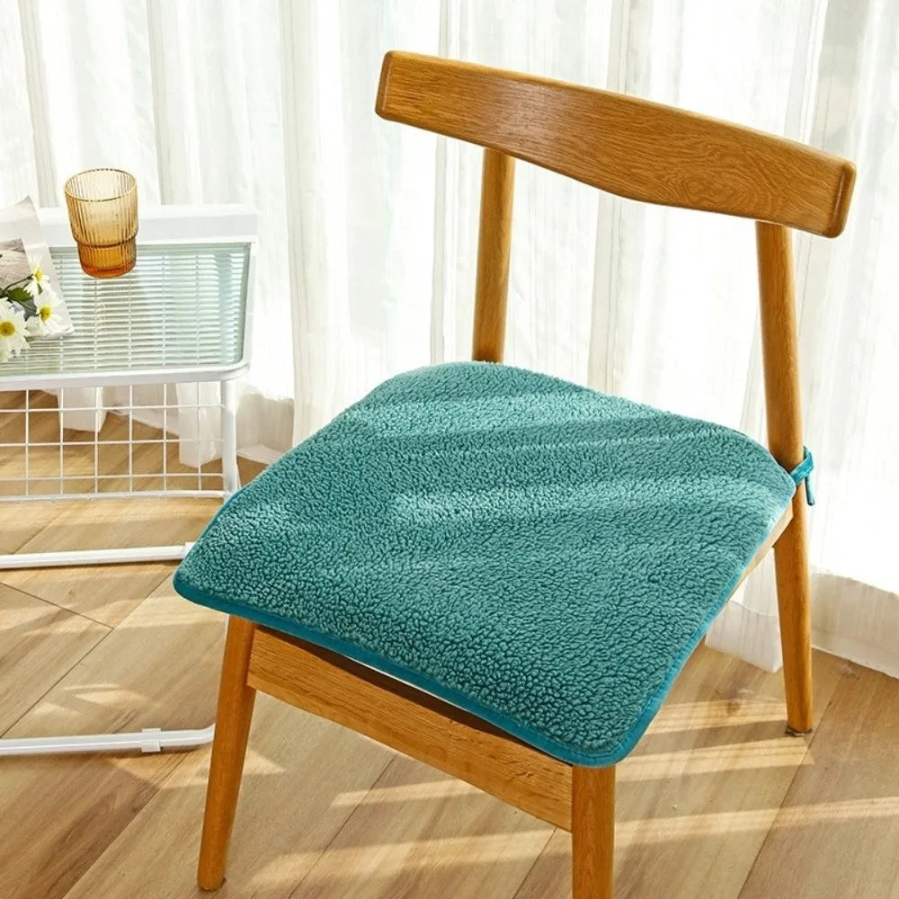 Winter Warm Anti-Slip Seat Cushion 40/45cm – Office & Chair Pad Chair Seat Cushion SWANS Green 40-40cm