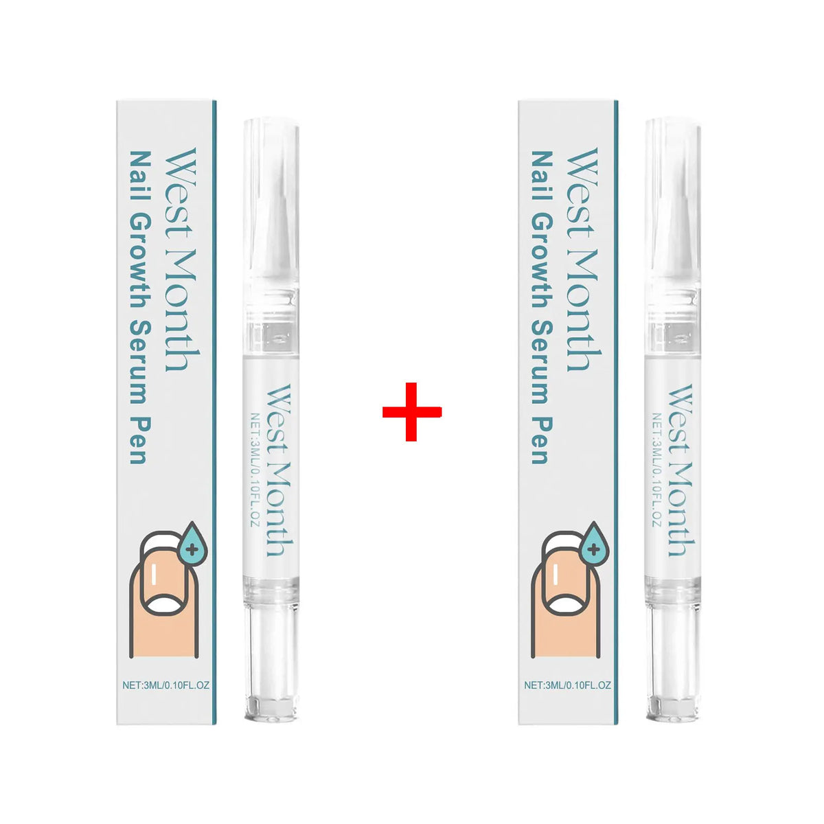 WEST MONTH Nail Care Pen – Cuticle Oil & Nail Strengthener Nail Cuticle Oil Pen SWANS 6ml boxed