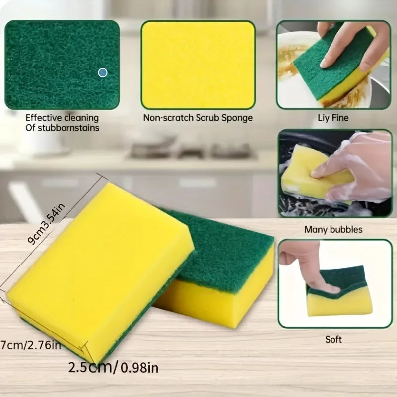 Multi-Function Dishwashing Sponge & Cleaning Cloth Set 8/50pc Kitchen Cleaning Set SWANS
