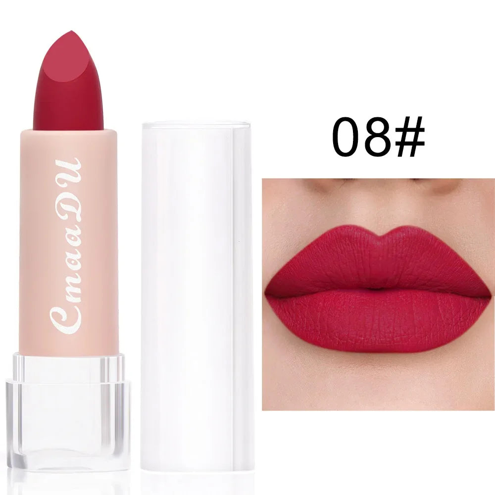 Velvet Matte Lipstick – Long-Lasting Waterproof, 15 Shades Matte Lipstick SWANS 08