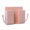 Wall Mount Phone Charging Stand & Remote Control Holder Wall Mount Organizer SWANS PINK