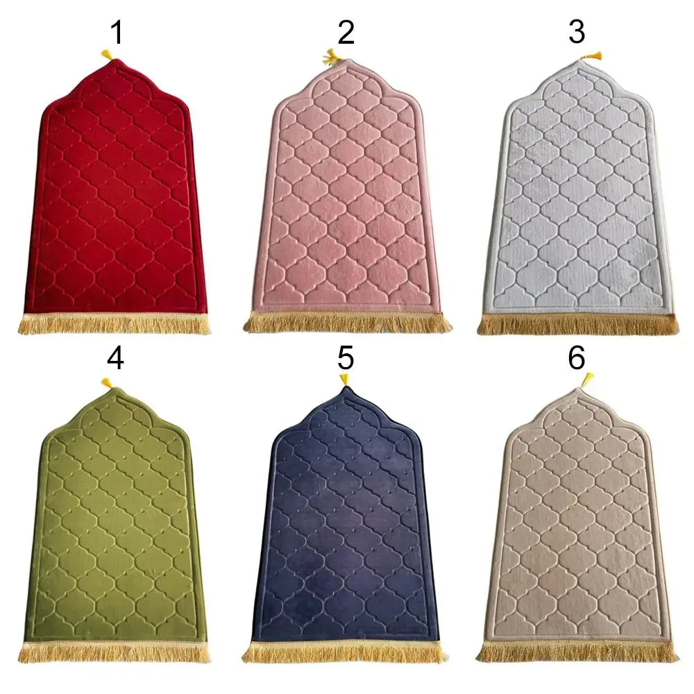 Soft Flannel Muslim Prayer Mat – Non-Slip Thickened Rug 65×115cm Prayer Mat Rug SWANS
