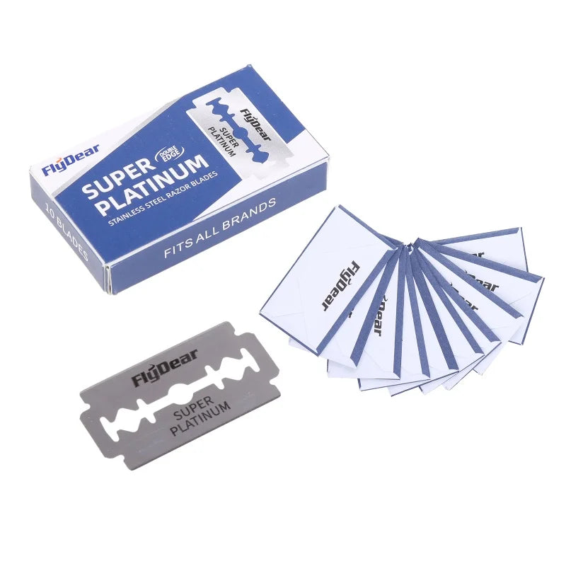 YUNCHI Double-Ended Stainless Steel Manual Razor Blades Manual Razor Blades SWANS 10pcs