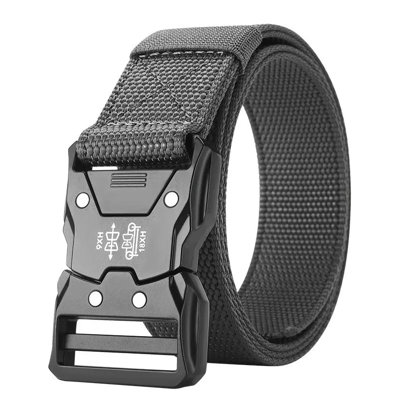 Unisex Tactical Belt – Quick Release Buckle, Adjustable Polyester Tactical Belt SWANS GRAY 125cm