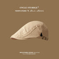 Retro Newsboy Flat Cap – Foldable Unisex Beret Sun Visor Newsboy Flat Cap SWANS Beige