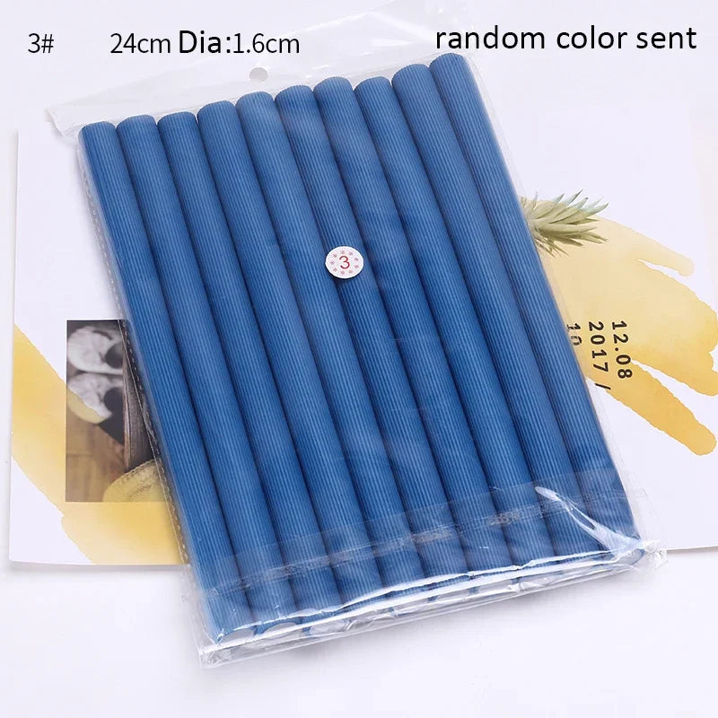 10-Pack Heatless Foam Hair Curlers – Soft Sleeping Curl Rollers Hair Curlers SWANS 1.6cm random color