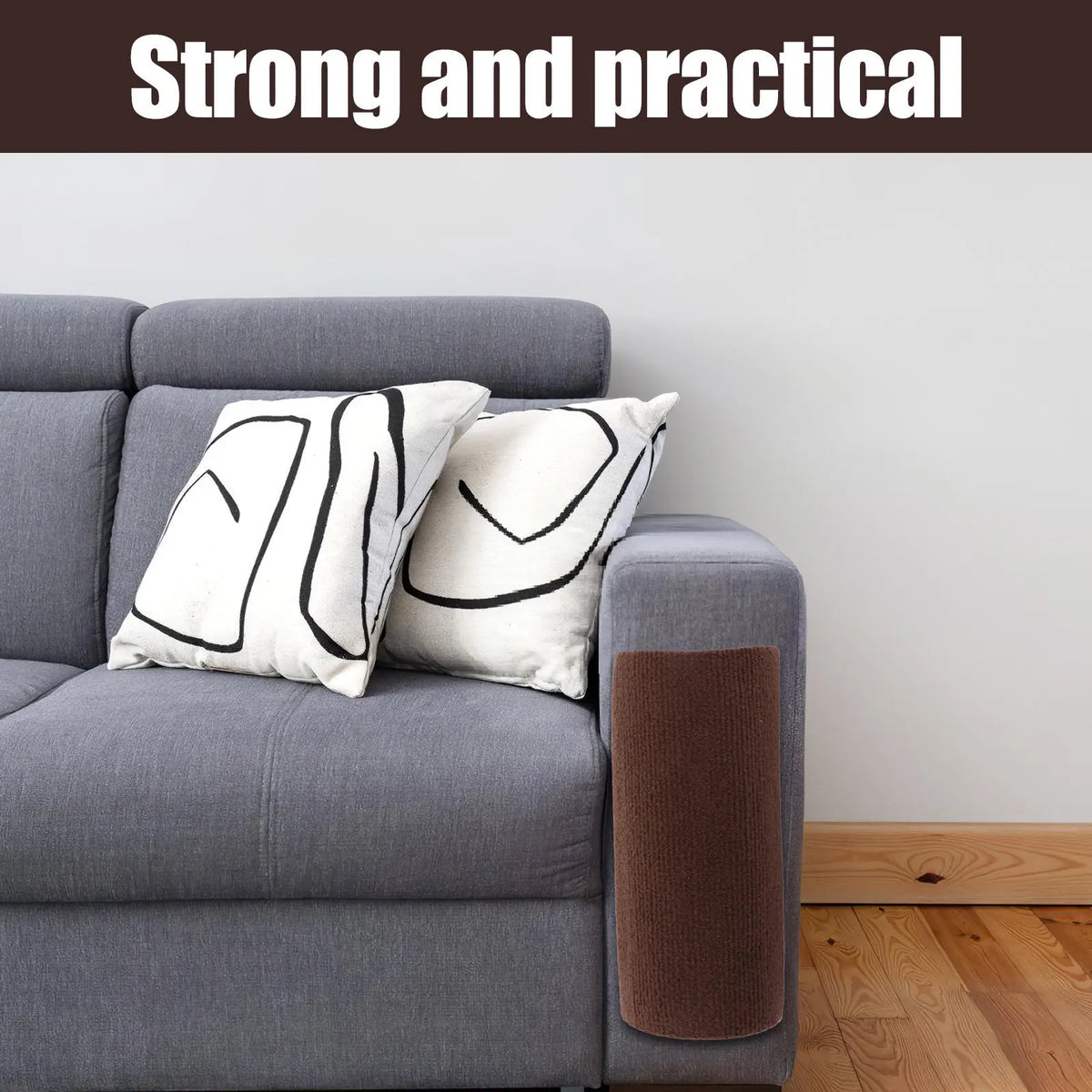 2-Pack Wall-Mount Self-Adhesive Cat Scratching Posts | No Drill Cat Scratching Post SWANS