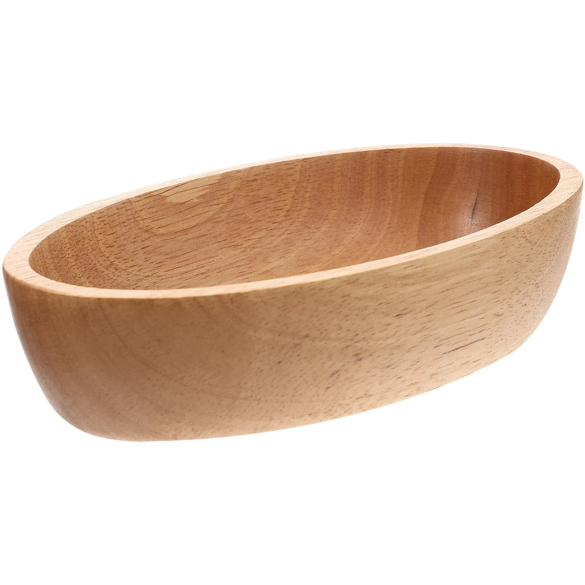 Rustic Solid Wood Boat-Shape Fruit & Serving Tray Wood Serving Tray SWANS