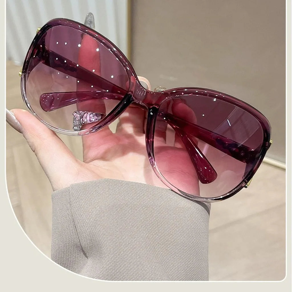 Oversized UV400 Gradient Sunglasses – Fox Decor Full Frame Fashion Sunglasses SWANS