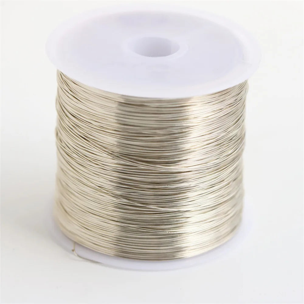 100m Gold Plated Copper Wire – 0.3mm & 0.4mm Jewelry Making Jewelry Making Wire SWANS Silver dia.0.4mm