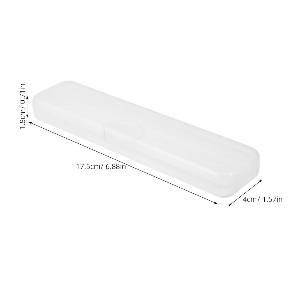 7-Pack Tongue Scraper Holder Case – Clear Travel Storage Box Tongue Scraper Case SWANS