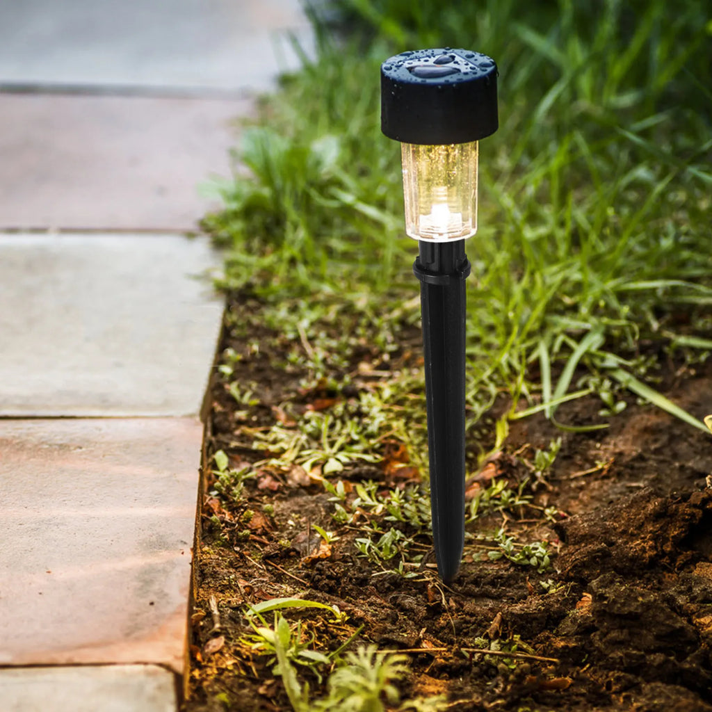 20-Pack Solar Light Ground Stakes – Plastic Garden Path Spikes Solar Light Stakes SWANS