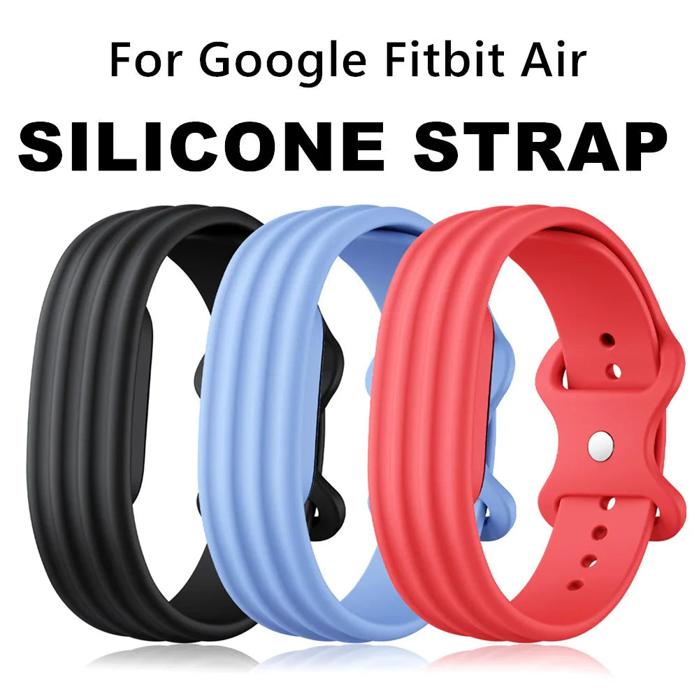 Silicone Sport Watch Band for Google Fitbit Air – Adjustable Smartwatch Band SWANS