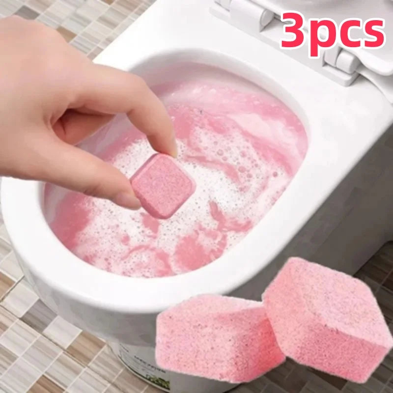 SWANS Toilet Cleaning Effervescent Tablets | 3–20 Pack Toilet Cleaning Tablets SWANS Pink 3pcs