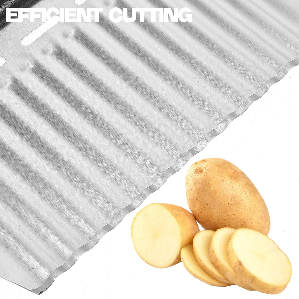 SWANS Wave Potato Slicer – Crinkle Chopper for Fries & Chips Vegetable Slicer SWANS
