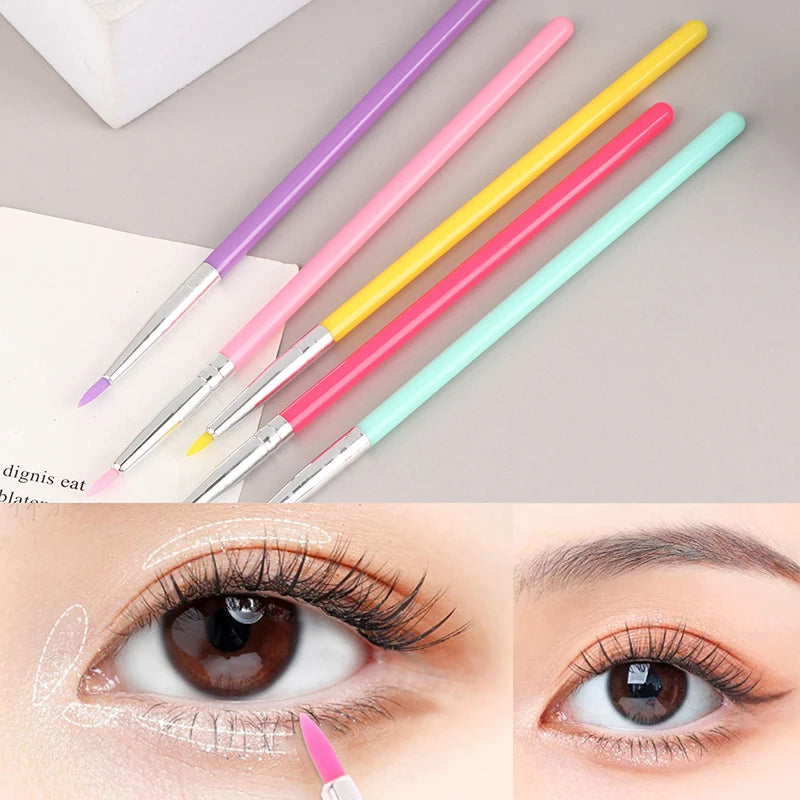 YOVIP Silicone Brush – Eye Makeup, Eyeliner & Nail Art Tool Silicone Makeup Brush SWANS