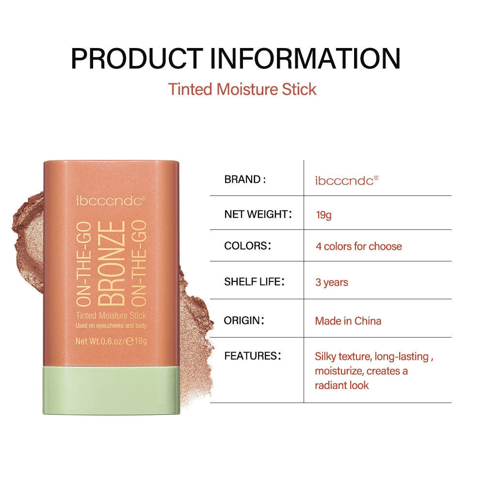 ibcccndc 3-in-1 Contour Stick – Bronzer, Highlighter & Blush Contour Makeup Stick SWANS