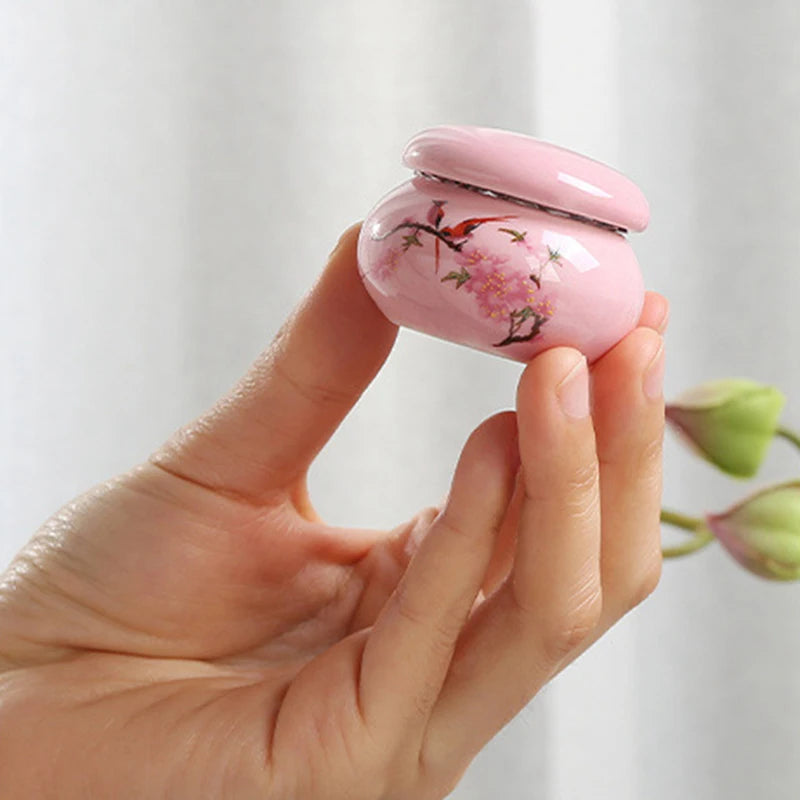 Ceramic Nail Dappen Dish with Lid – Acrylic Liquid & Powder Cup Nail Dappen Dish SWANS