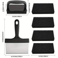 SWANS BBQ Grill Brush & Scraper – Long Handle Cleaning Set BBQ Grill Brush SWANS black