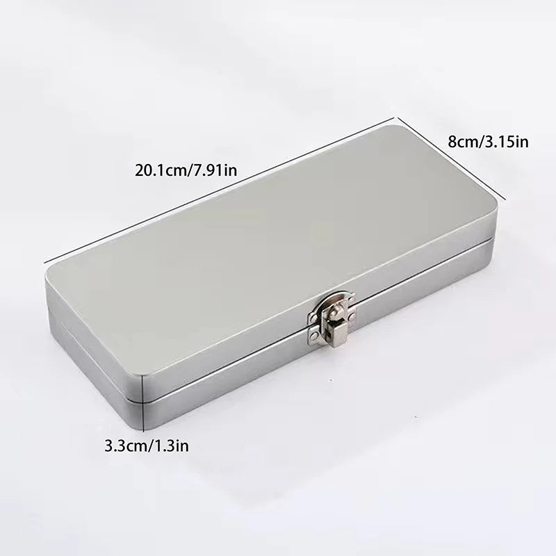 YOVIP Metal Rectangular Storage Box with Lid – S & L Sizes Metal Storage Box SWANS S