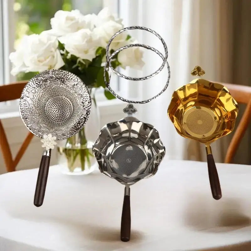 SWANS Koi Fish Tea Strainer – Fine Mesh Metal Loose Leaf Filter Tea Strainer SWANS