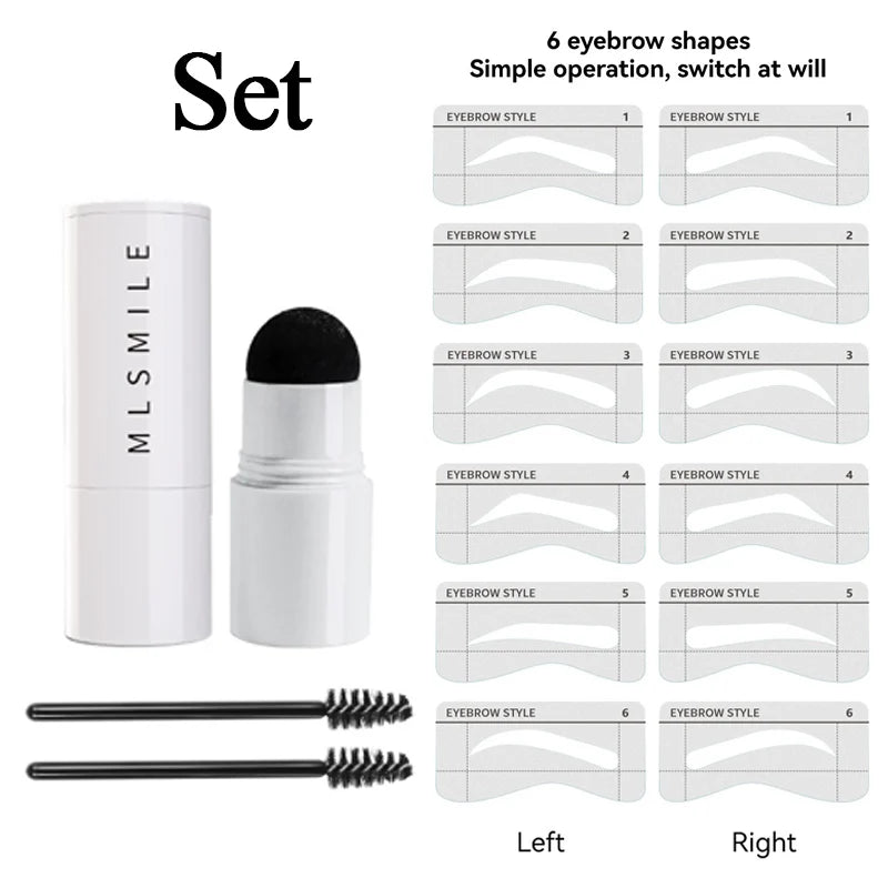 Waterproof Eyebrow Stamp Kit – Stencils, Powder & Brushes Eyebrow Stamp Kit SWANS
