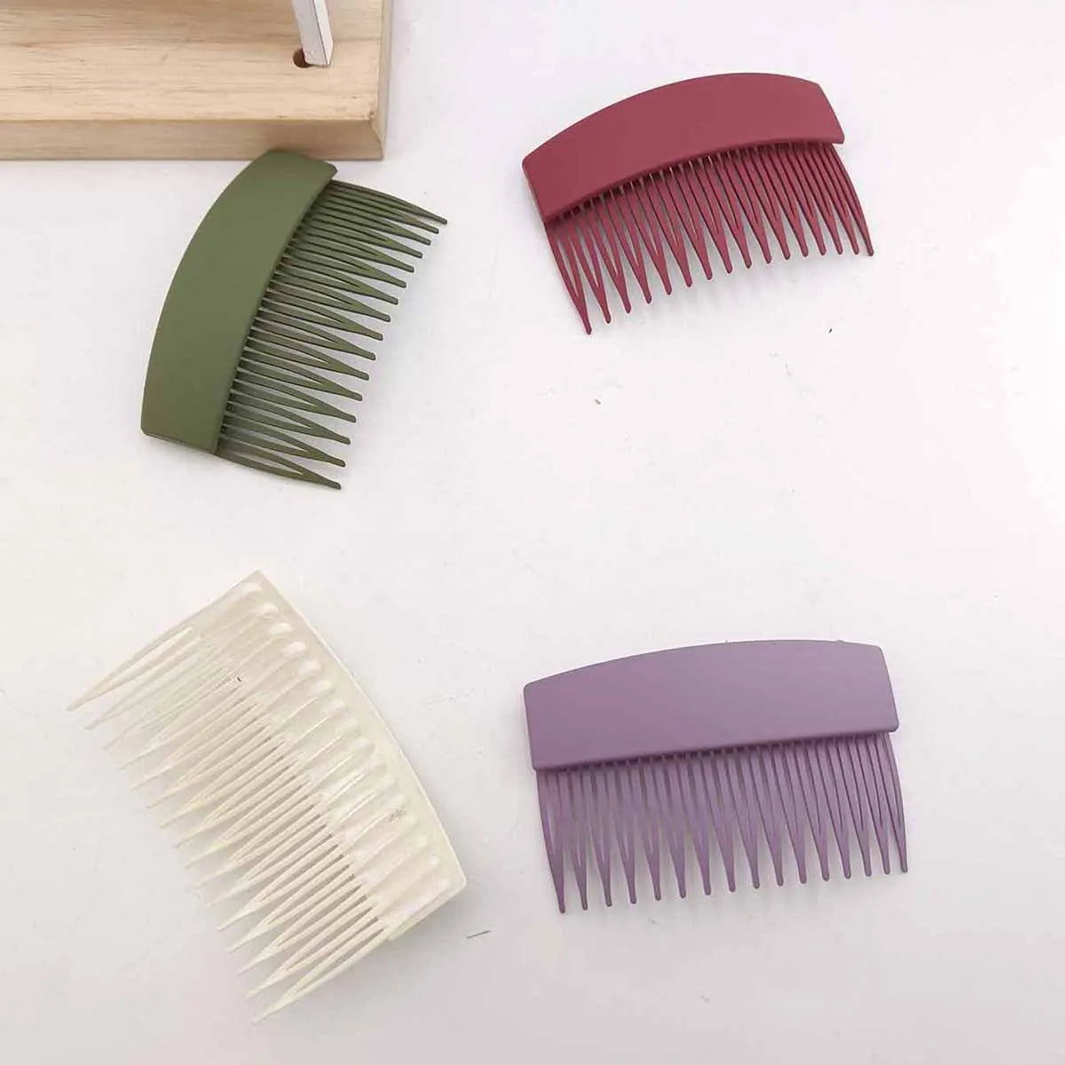 Women's Wide Hair Combs – Classic Back Head Comb Set 1/3/4/9 PCS Hair Comb Set SWANS 4 PCS MIX 01