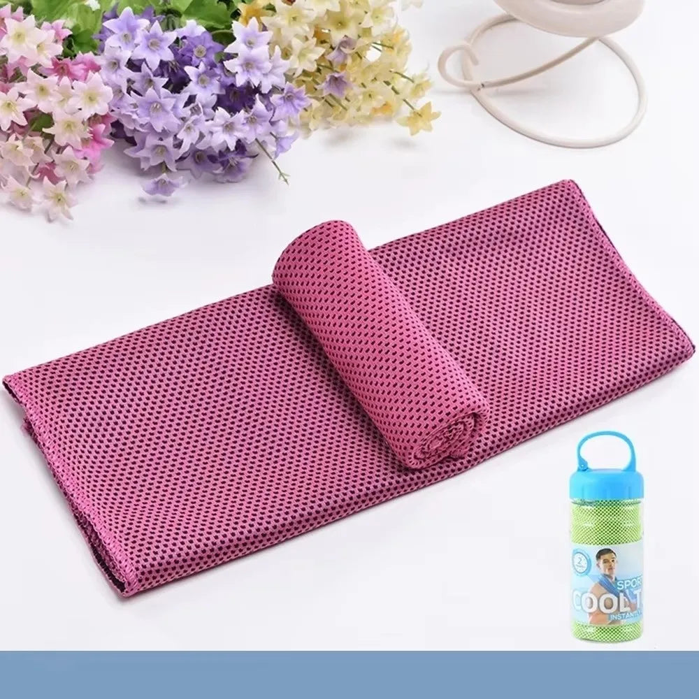 SWANS Cooling Towel – Quick-Dry Breathable Beach & Sport Cooling Sport Towel SWANS Rose Red