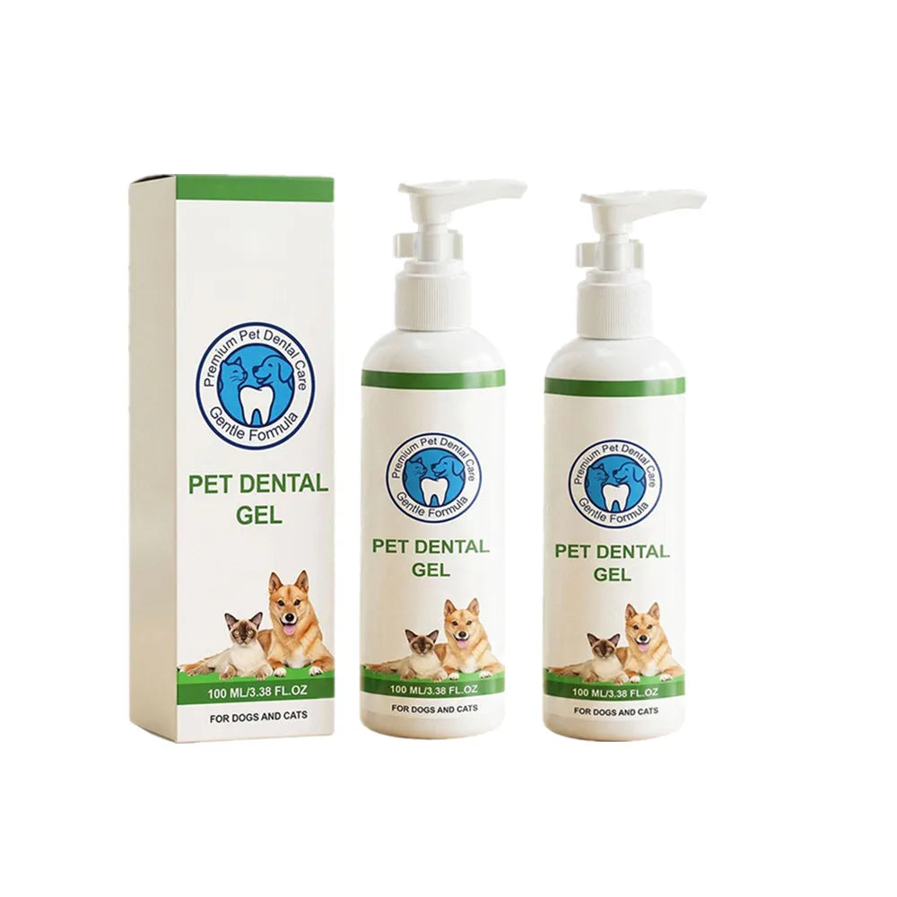 SWANS Pet Dental Gel 100ml – Plaque & Tartar Remover for Dogs & Cats Pet Dental Gel SWANS 2pcs
