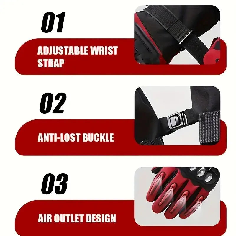 GAFASTWO Waterproof Windproof Winter Motorcycle Gloves Motorcycle Riding Gloves SWANS