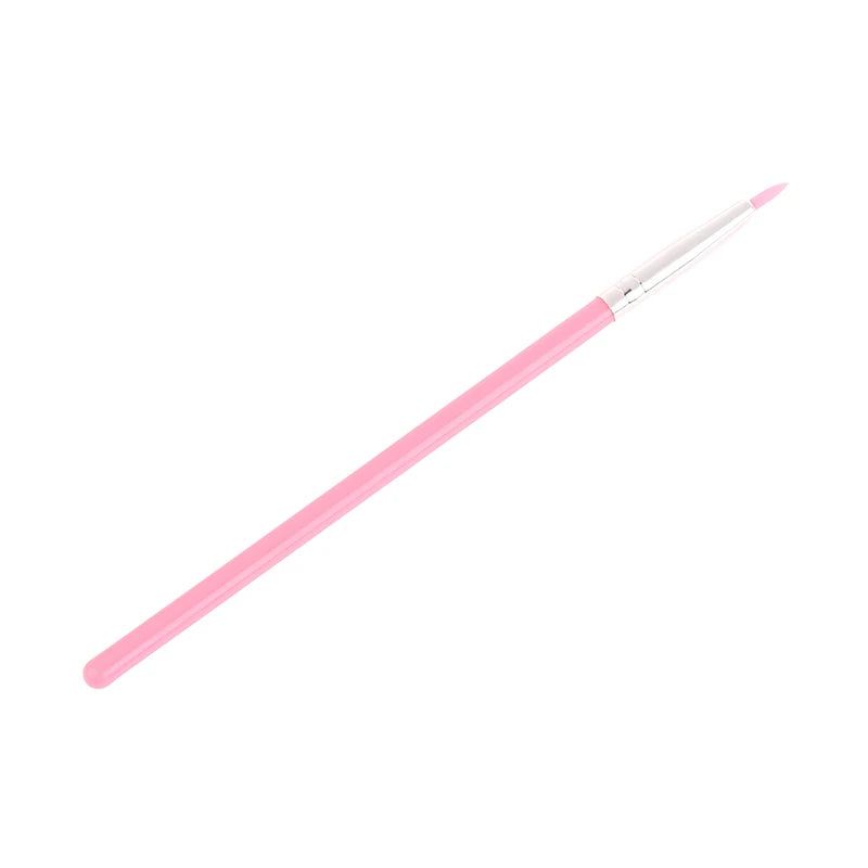 YOVIP Silicone Brush – Eye Makeup, Eyeliner & Nail Art Tool Silicone Makeup Brush SWANS Pink