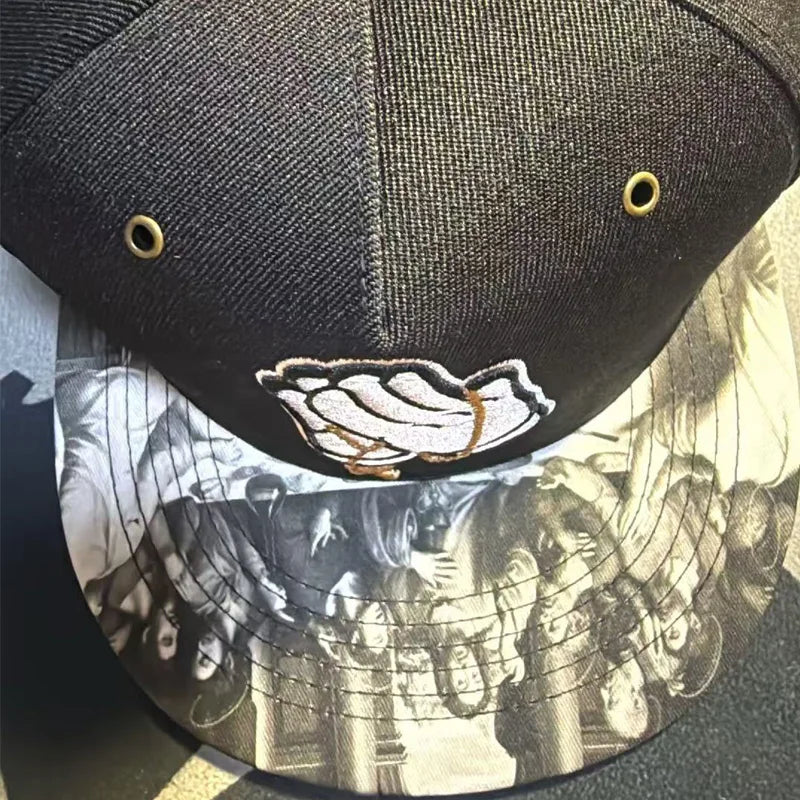GLDN Break Bread Pray Black Snapback Hat – Unisex Baseball Cap Snapback Baseball Cap SWANS