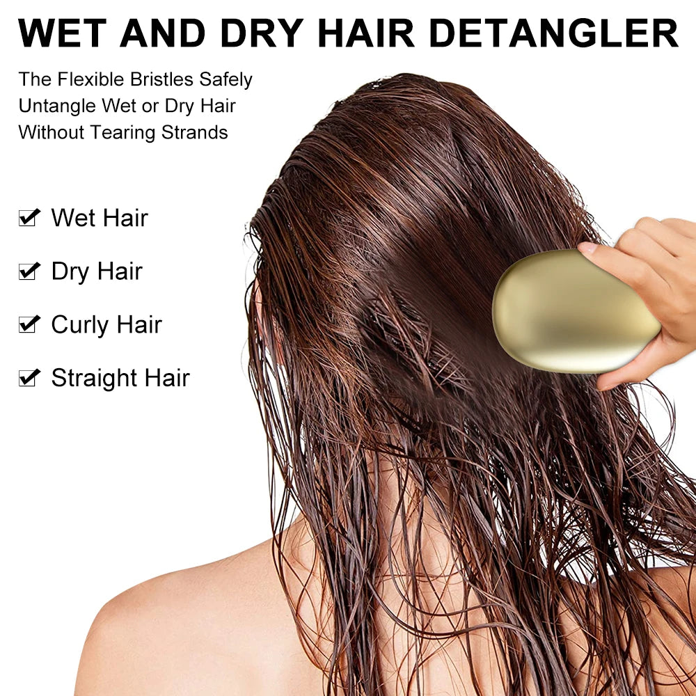 YIBER Hair Roots Massage Brush – Scalp & Detangling Comb Scalp Massage Brush SWANS