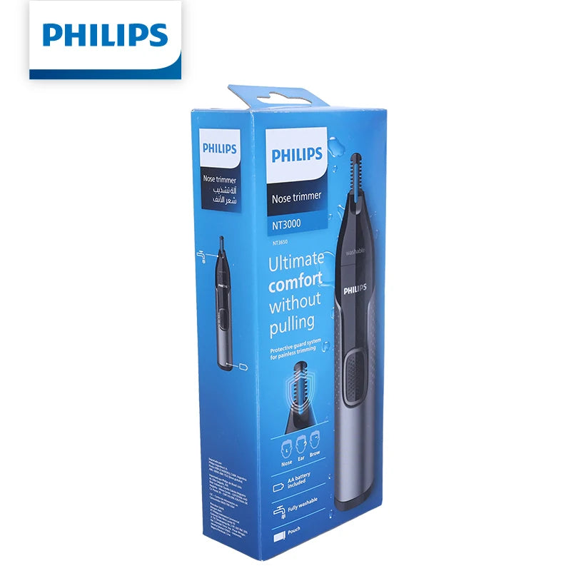 Philips NT3650/16 Nose & Ear Hair Trimmer – Dual-Row Blade Nose & Ear Trimmer SWANS