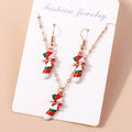 Christmas Tree Necklace & Earrings Set | Festive Holiday Jewelry Christmas Jewelry Set SWANS D