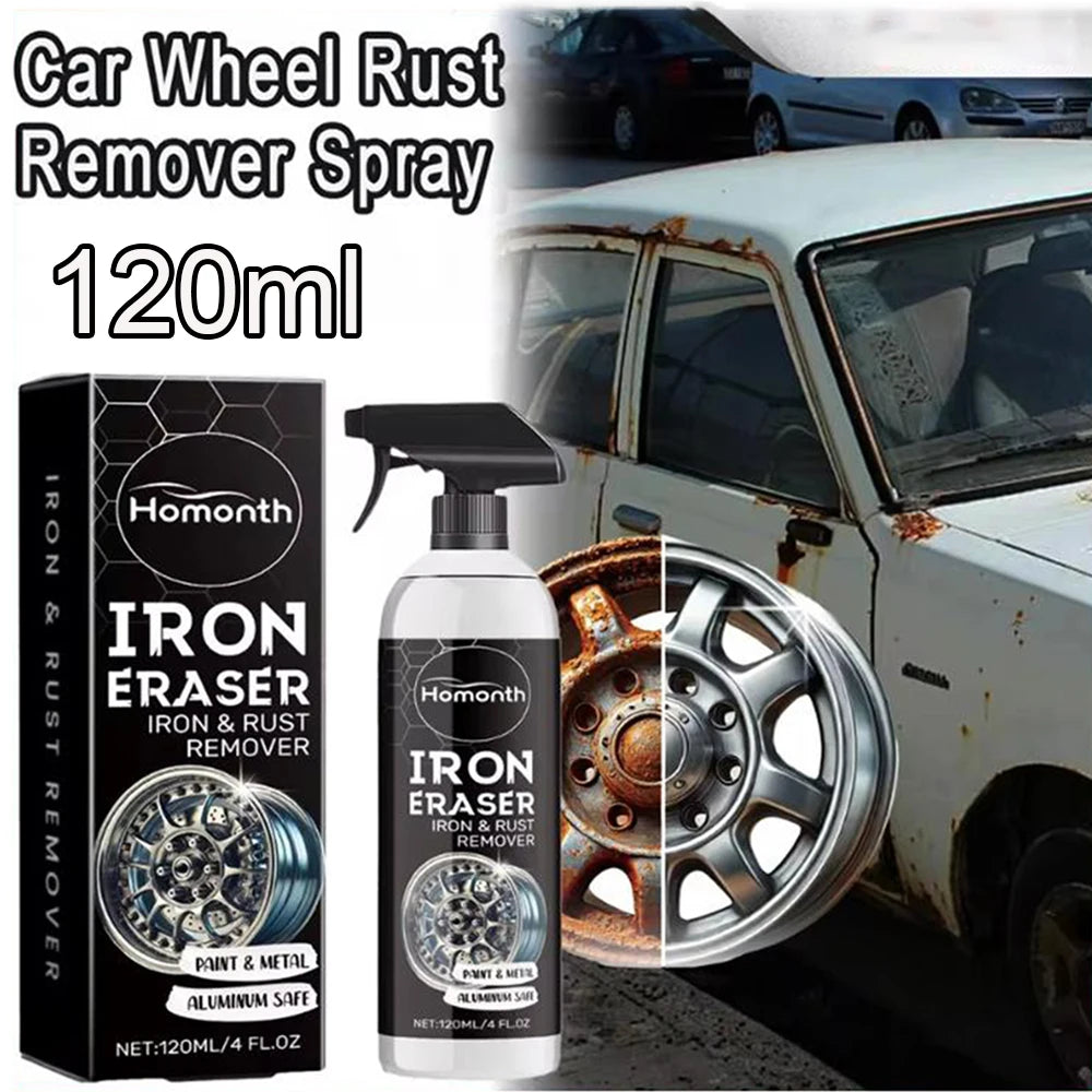 SWANS Car Wheel Rust Remover Spray – Alloy Rim Cleaner 120ml Wheel Rust Remover SWANS