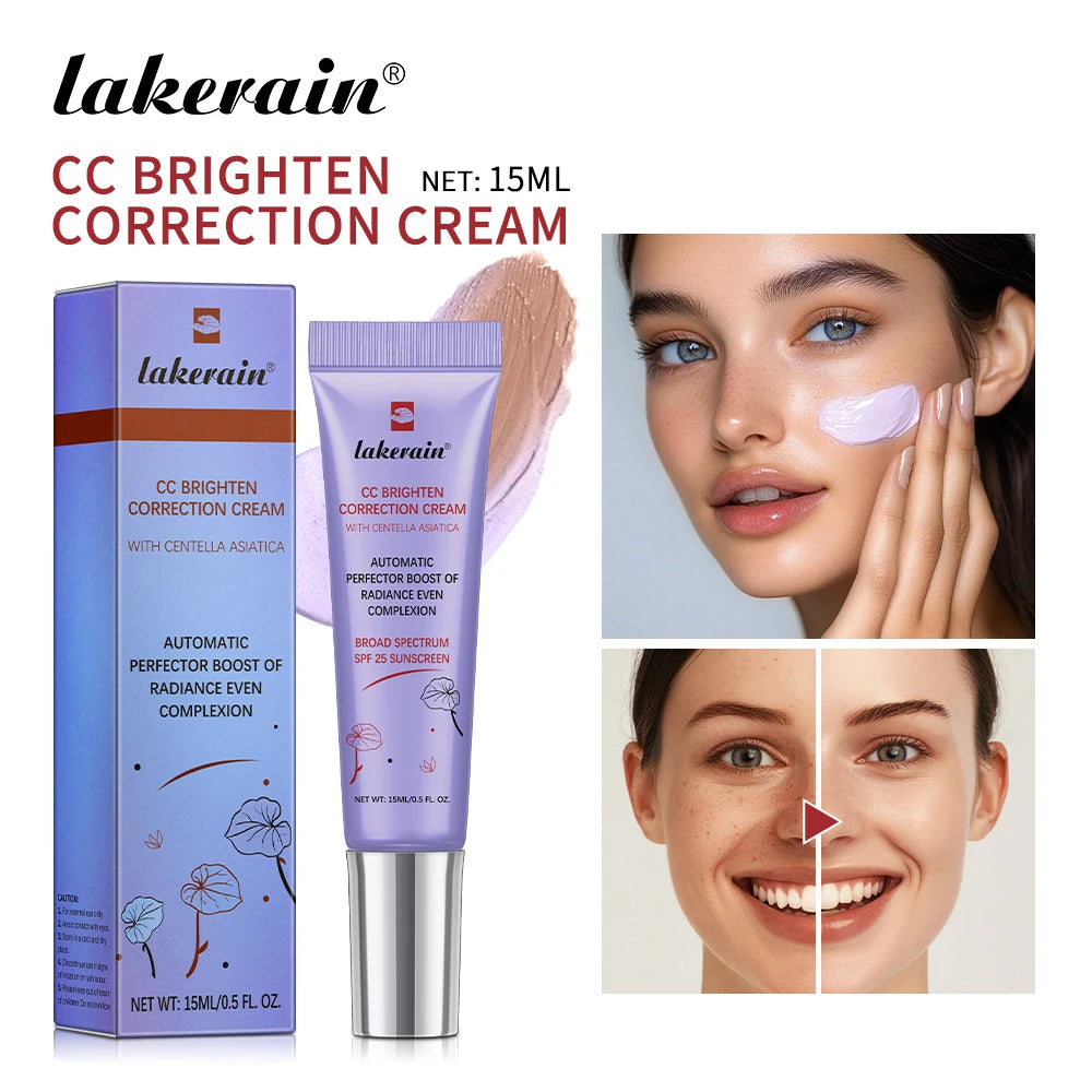 CC Brighten Correction Cream – Moisturizing Primer & Concealer CC Correction Cream SWANS 02 purple China Mainland