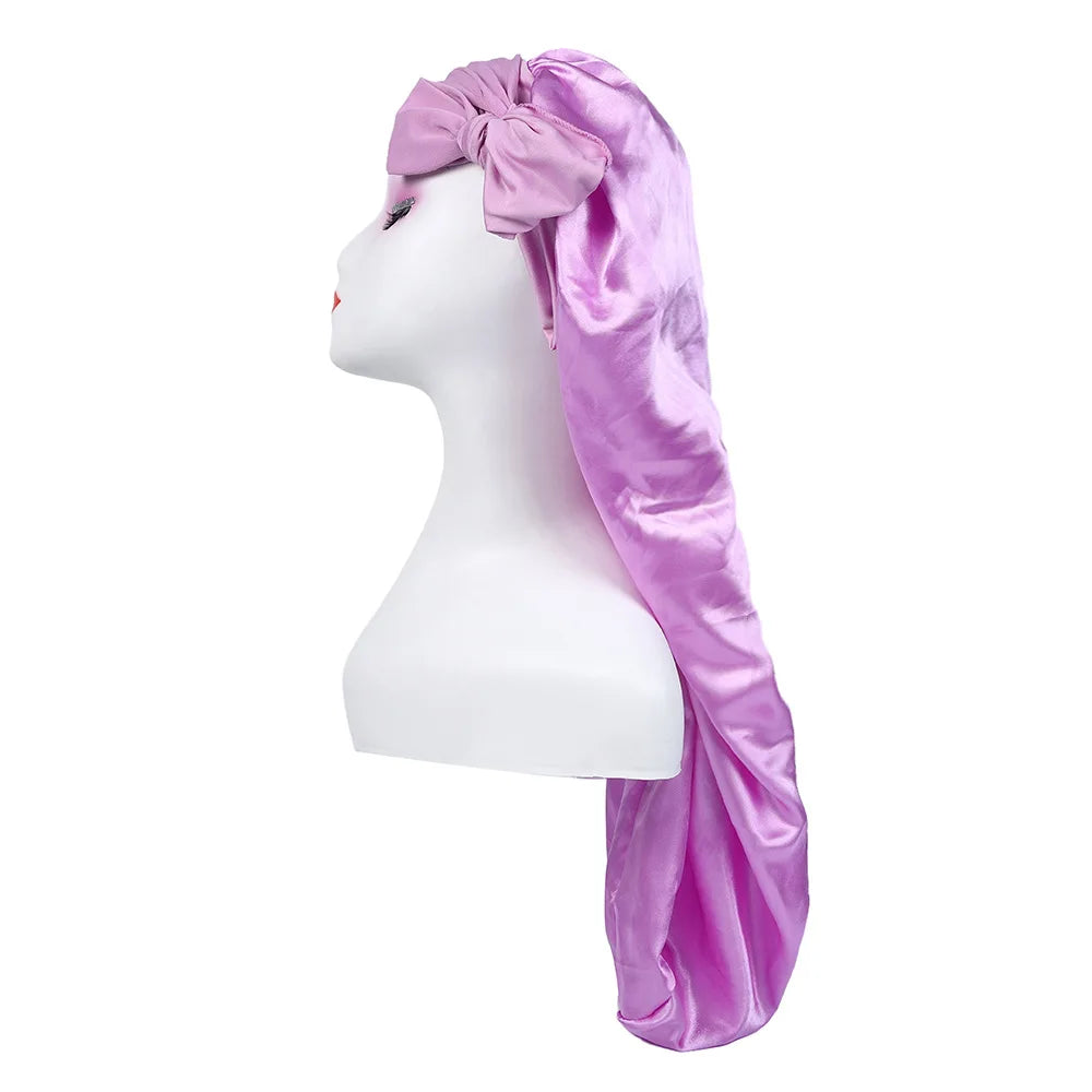 Extra Long Satin Bonnet – Anti-Frizz Sleep Cap for All Hair Types