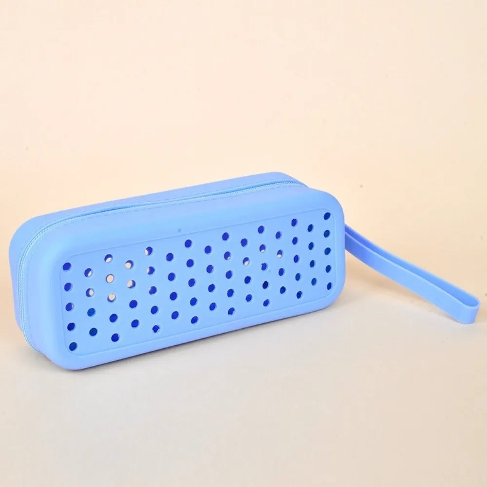 SWANS Silicone Swim Goggle Case – Breathable Travel Storage Box Goggle Storage Case SWANS Blue