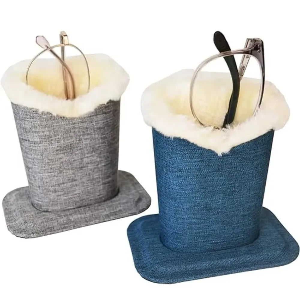 Linen Eyeglass Holder – Anti-Scratch Soft Lined Glasses Case Eyeglass Holder Case SWANS
