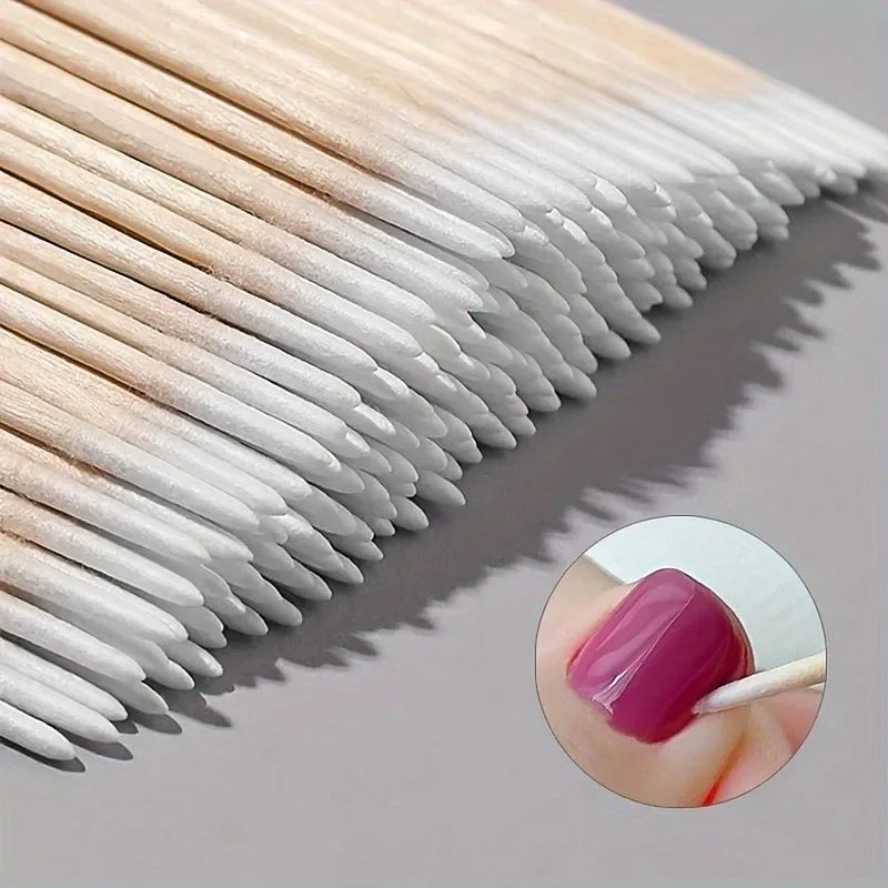 SWANS Wooden Cotton Swabs – Nail Art Correction Sticks Nail Art Correction Sticks SWANS