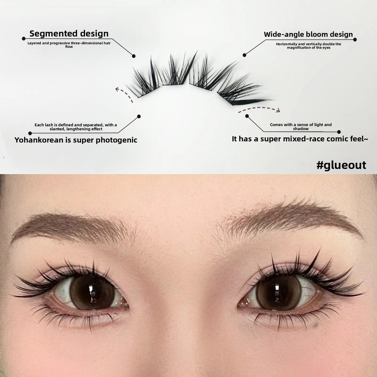 Glue-Free Self-Adhesive False Lashes – Fox & Manga Style False Eyelashes SWANS