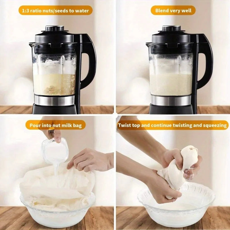 Reusable Cheesecloth Strainer Bags – Nut Milk & Coffee Filter Mesh Strainer Bag SWANS