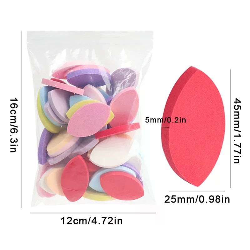 50-Pack Sponge Eyelash Extension Practice Pads – Reusable Lash Tool Lash Extension Training Pads SWANS