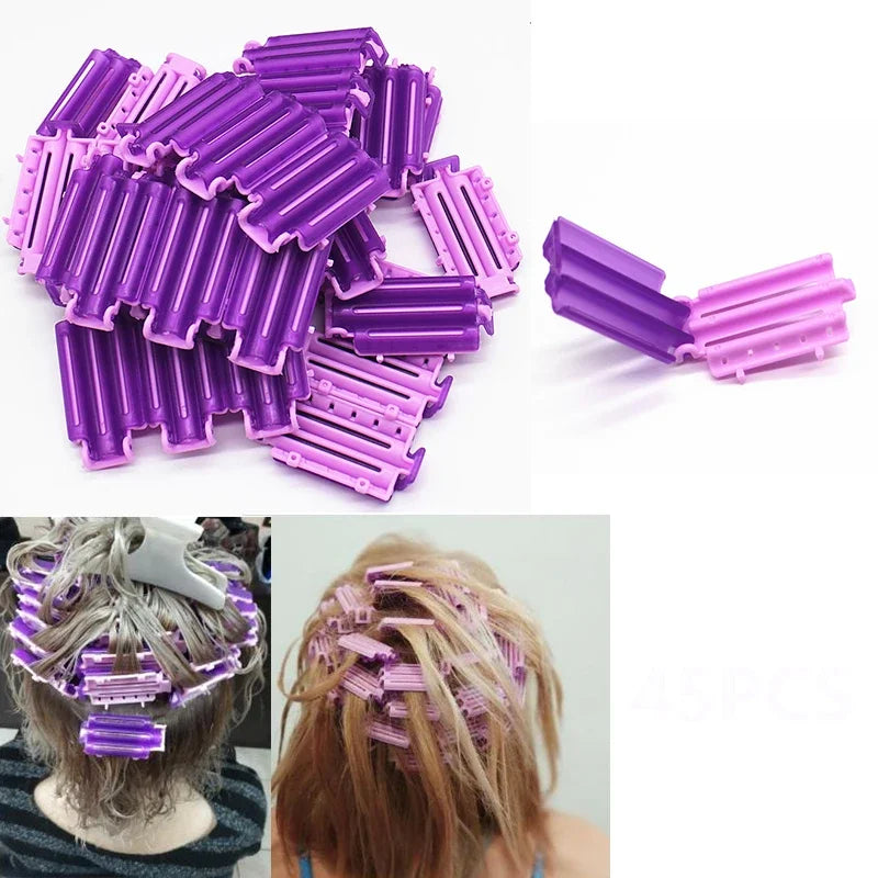 20-Pack Reusable Perm Hair Curl Rods – Wave & Volume Clamps Hair Curl Rods SWANS