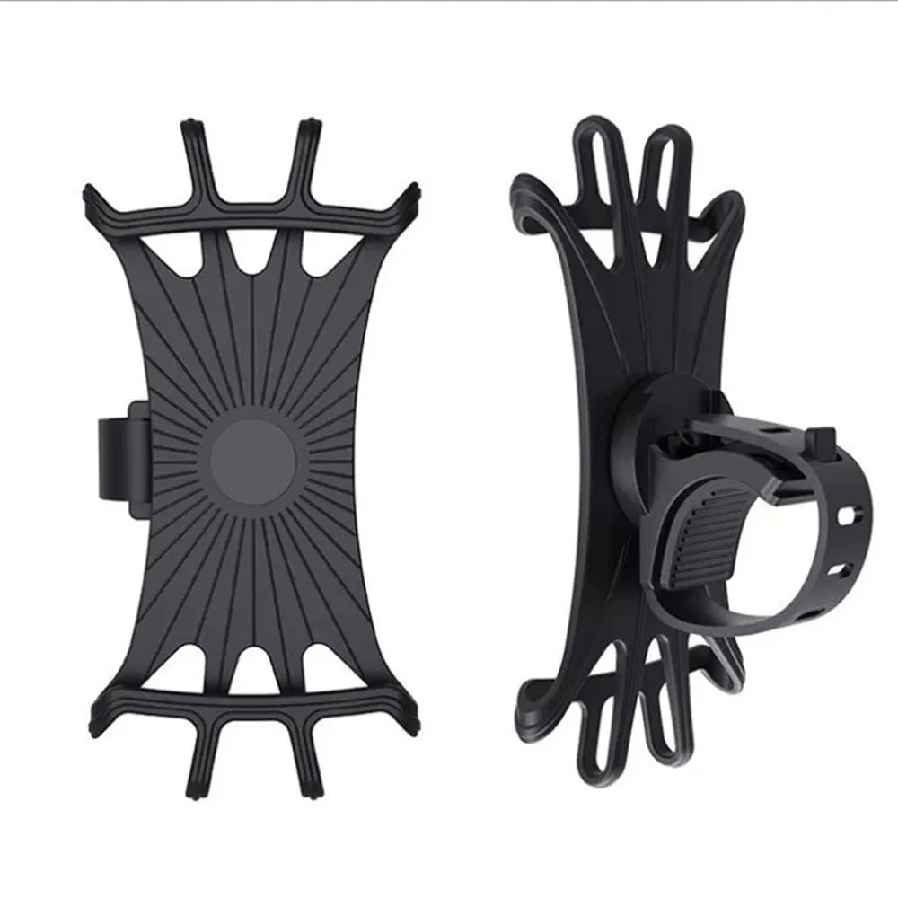 Rotating Silicone Bike Phone Mount – Universal Motorcycle Holder Bike Phone Mount SWANS BLACK